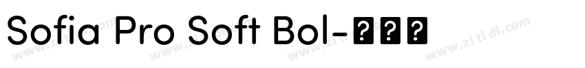 Sofia Pro Soft Bol字体转换